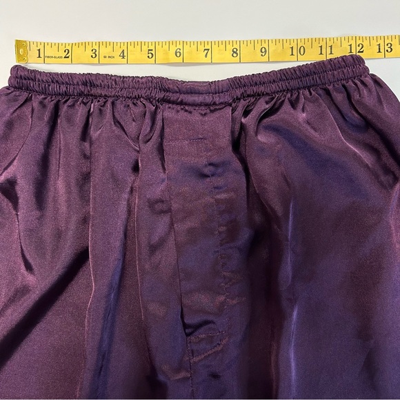 Tony & Candice Womens Satin PJ Set Size XL Long Sleeve Lounge Whimsigoth Purple - Picture 10 of 14